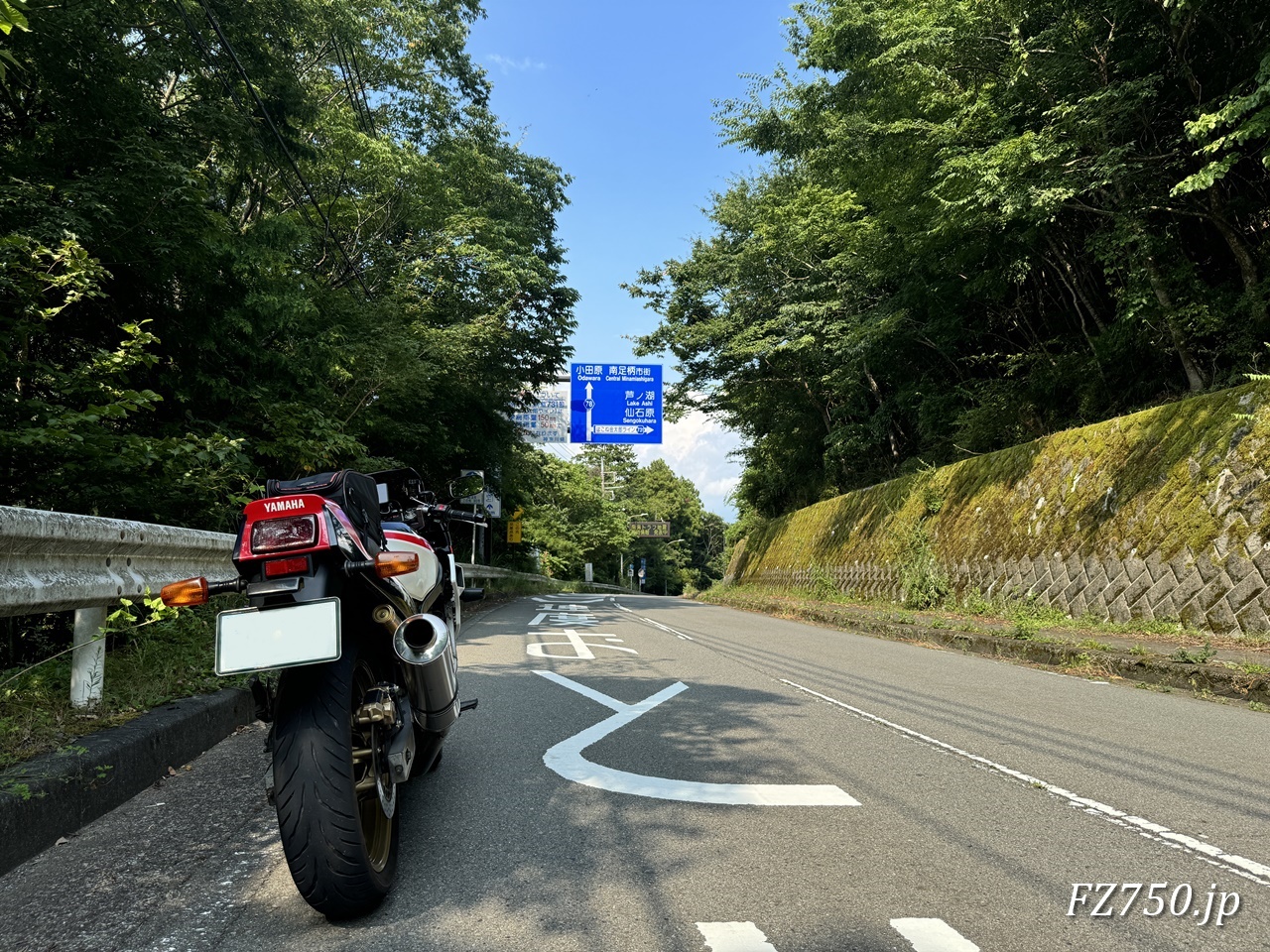 県道731号線（はこね金太郎ライン）の標識