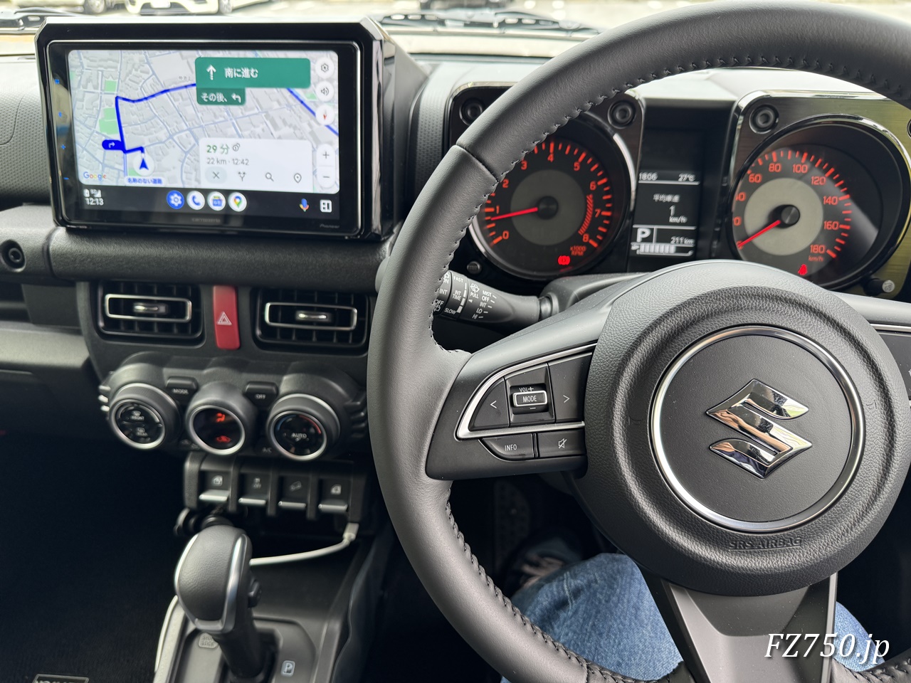 ジムニーノマドにPioneer DMH-SF700の取り付けは無事に完了