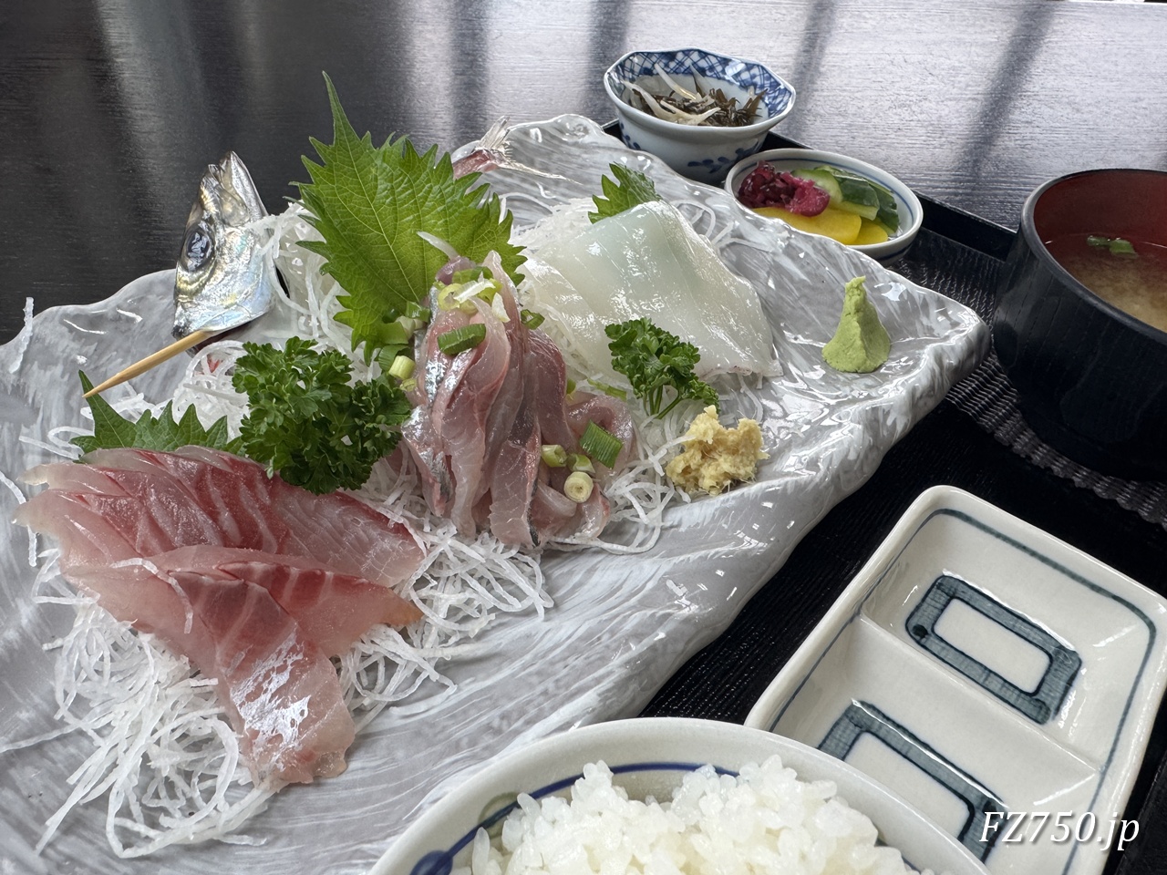 の一食堂 地魚三点盛定食