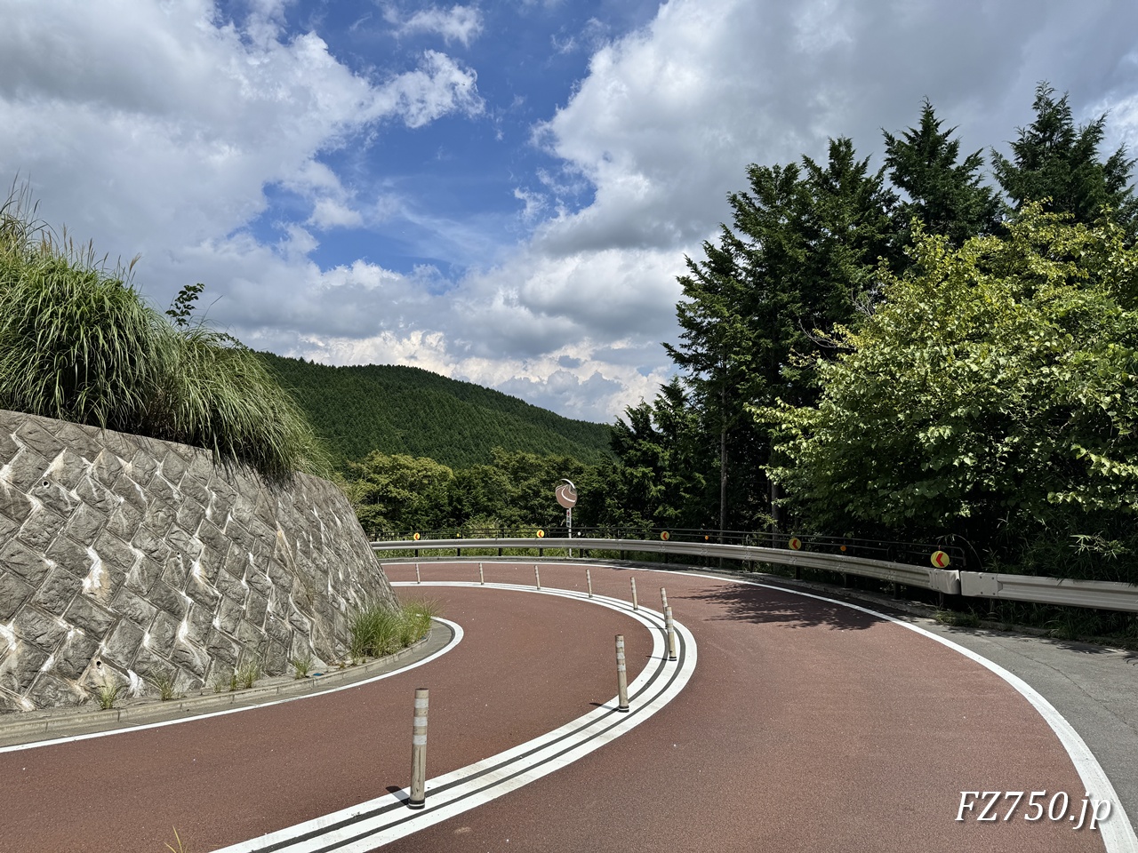 はこね金太郎ラインと林道 桧山線の分岐付近