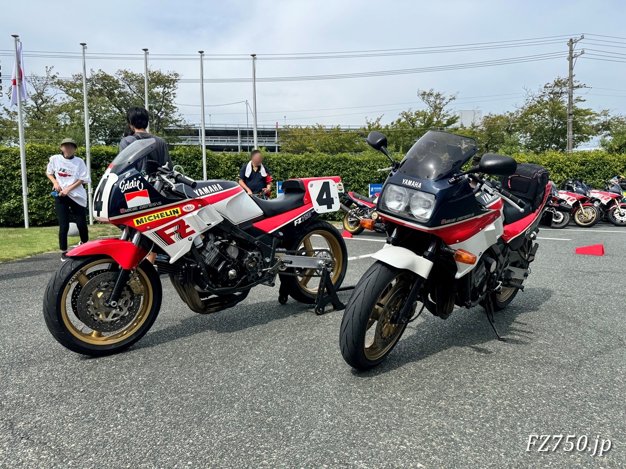 FZ750(0U45)と私のFZ750@FZ750 生誕40周年ミーティング