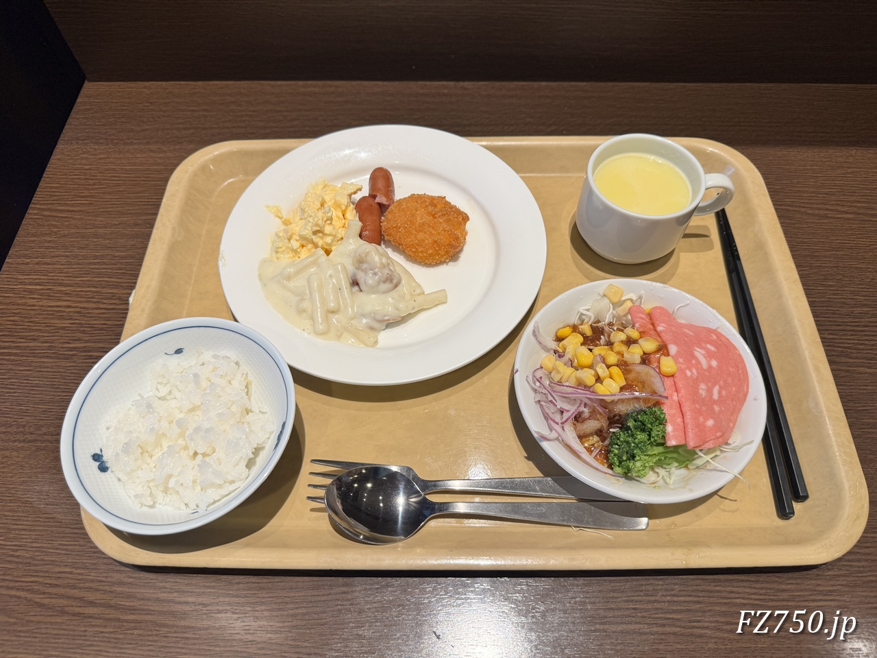 ルートイン名取はバイキング形式の朝食が無料!