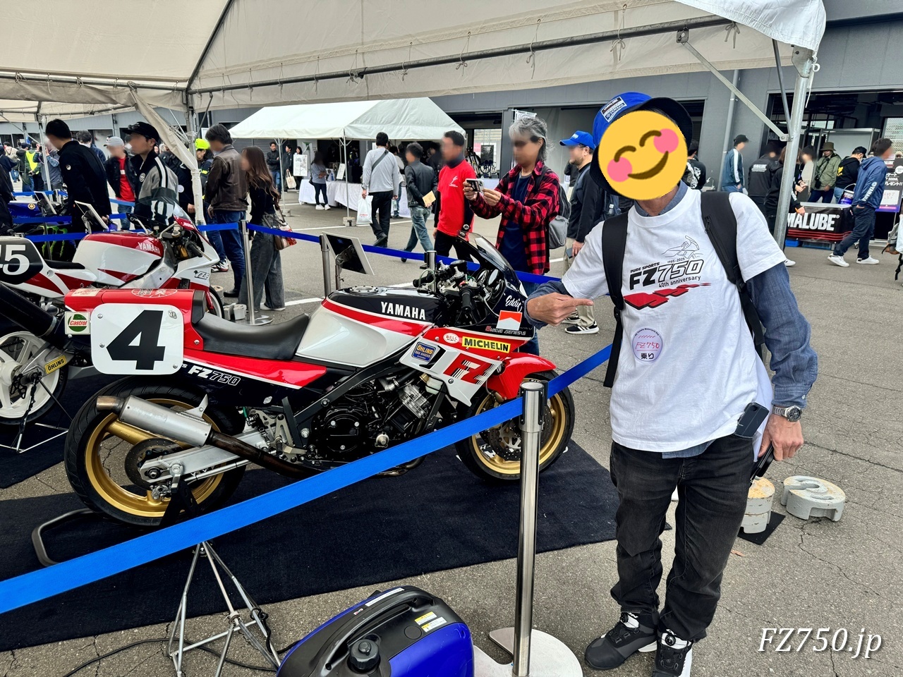 FZ750(0U45)とFZ750OCの広報担当のNさん
