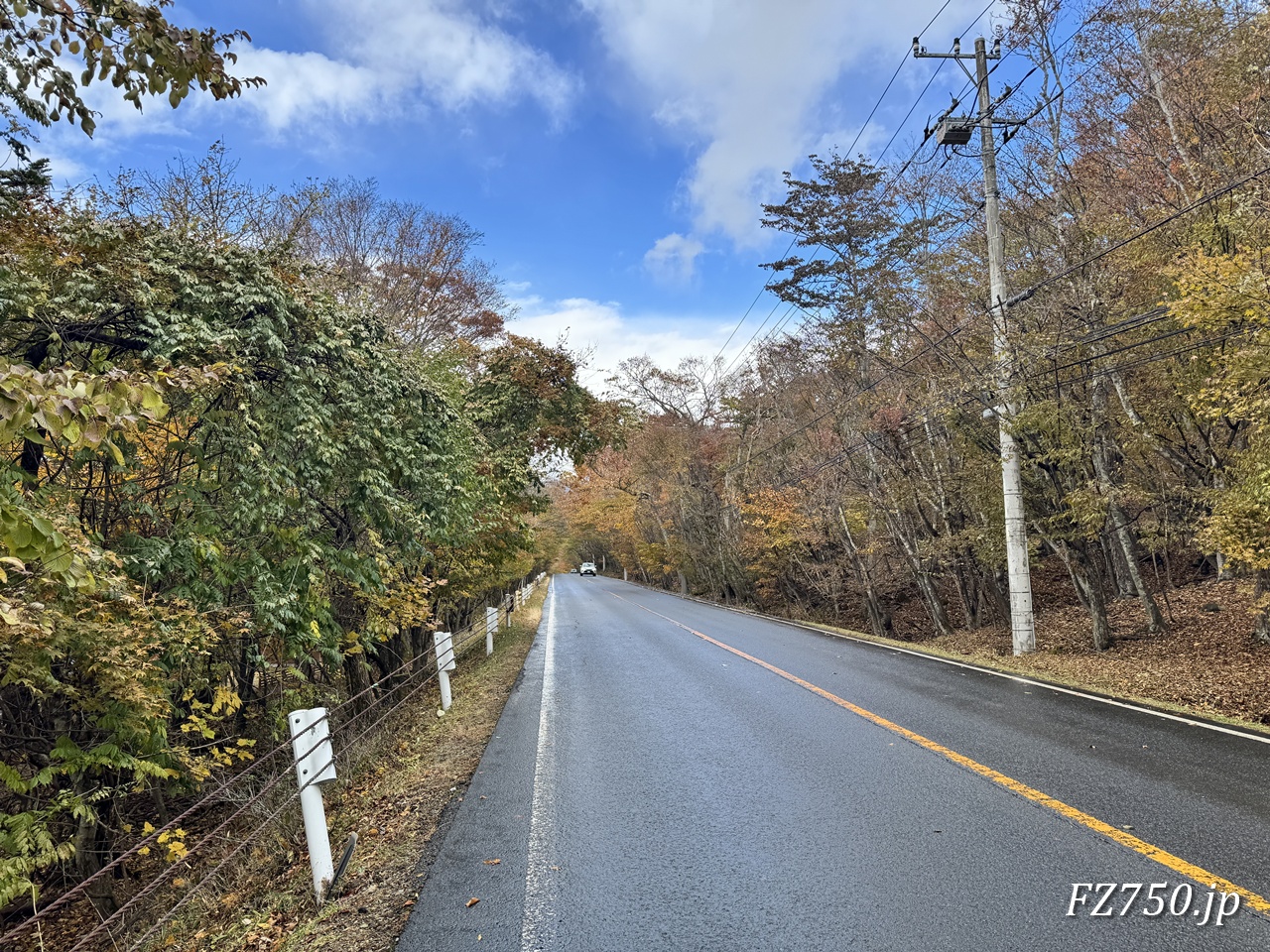 国道120号線 中禅寺湖と戦場ヶ原の間