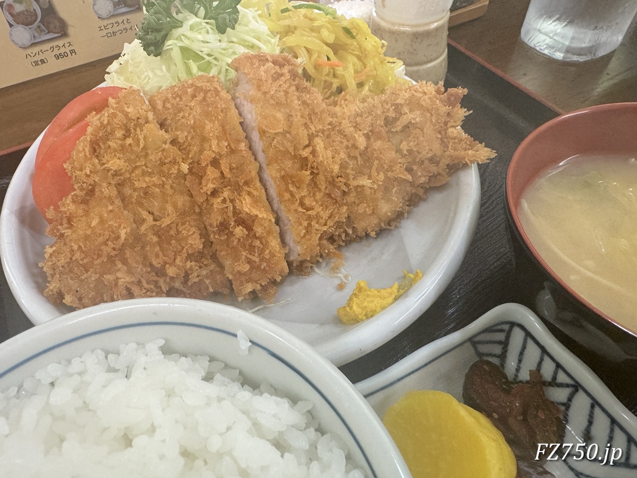 味よし(上)とんかつライス 税込1,150円