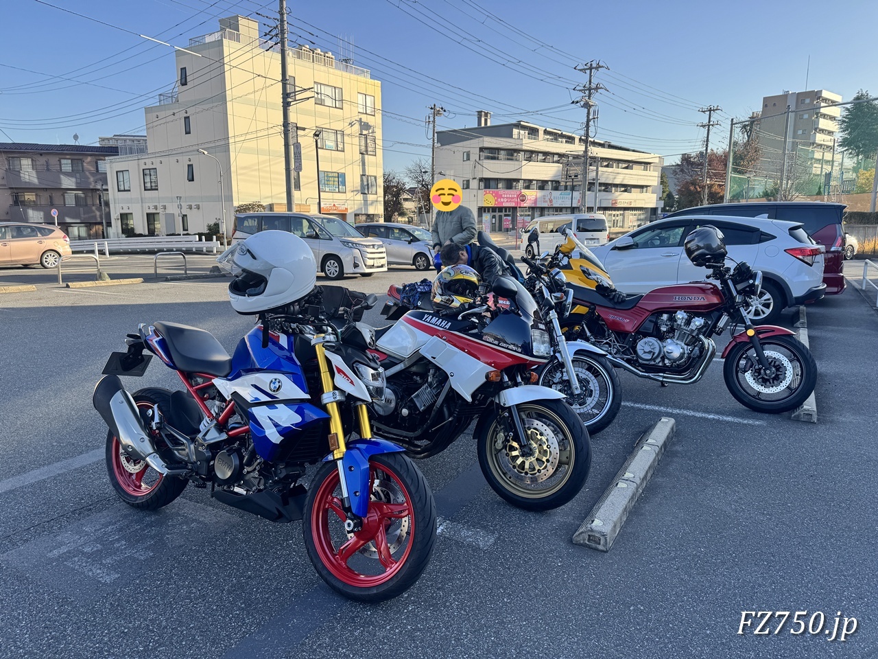 KさんがBMW G310Rで登場!これで全員集合しました