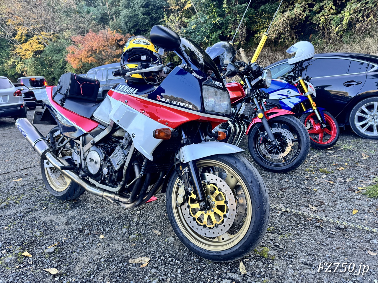 FZ750、CB750F、BMW G310R@亀山湖 水天宮公園
