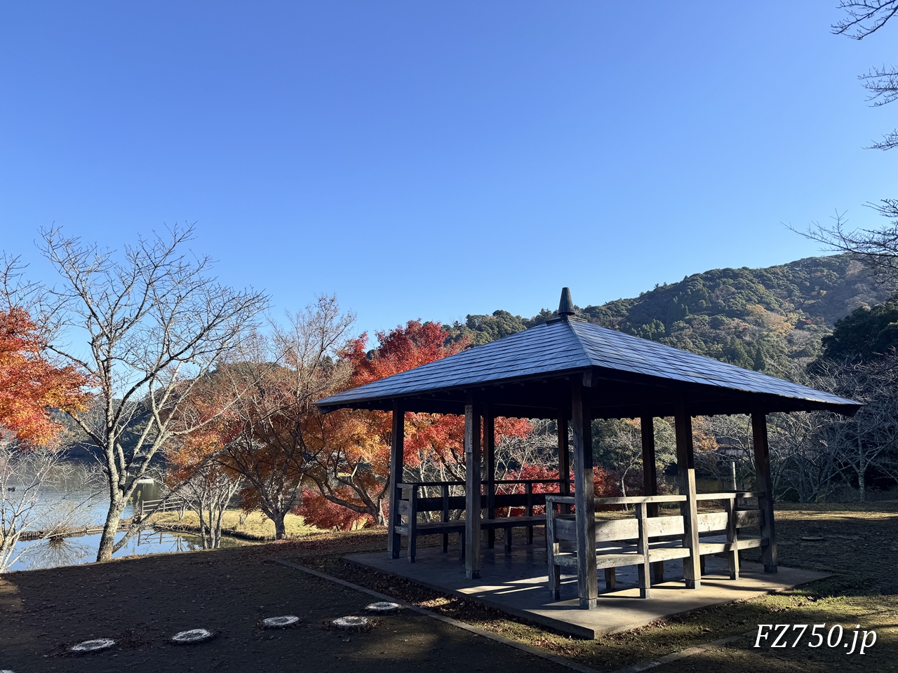 亀山湖 水天宮公園で一休み