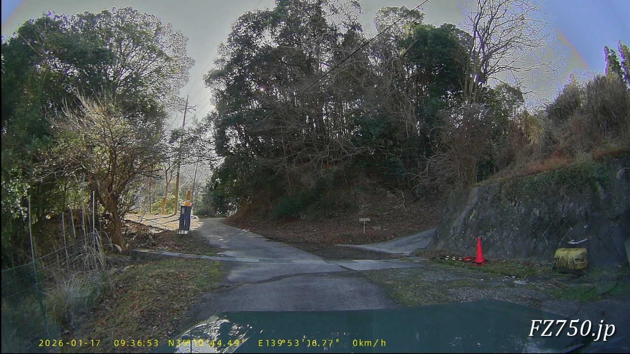 富津市梨澤地区 山ノ神神社付近