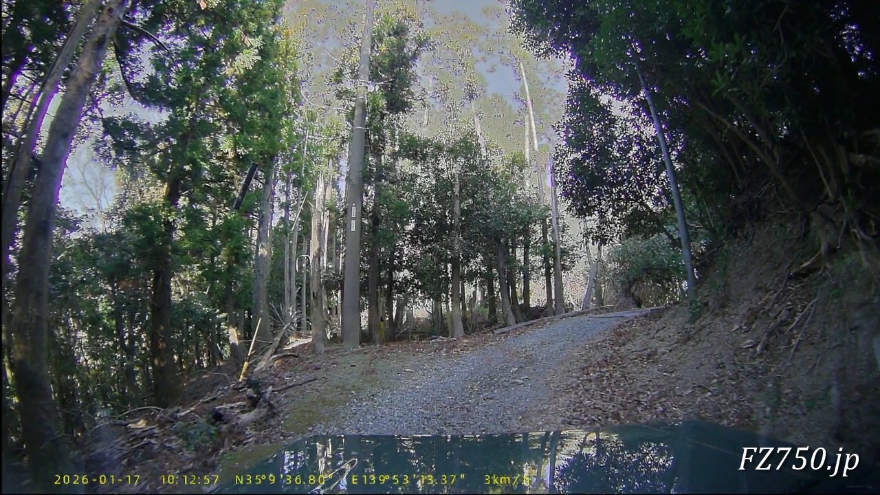 林道保田見線のダート区間