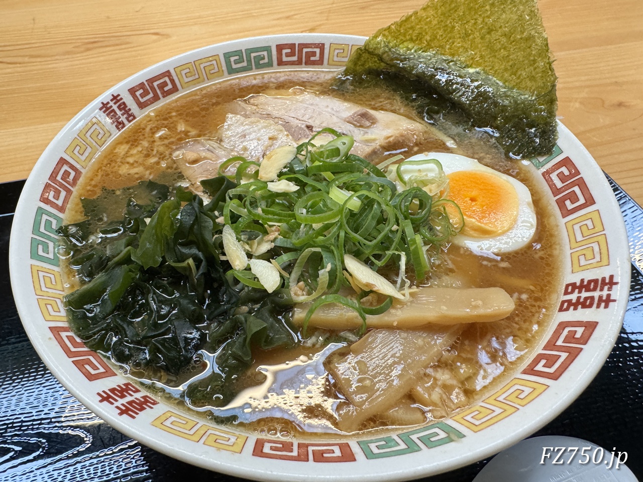 道の駅しもにたの「にんにく味噌ラーメン大盛り」（税込1250円）