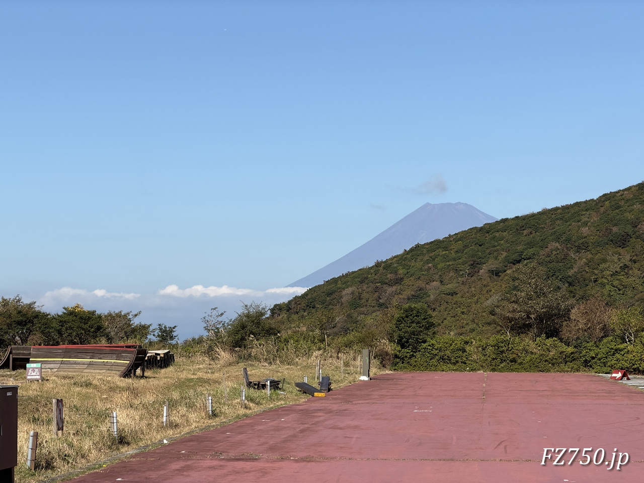 バイカーズパラダイス南箱根からの富士山